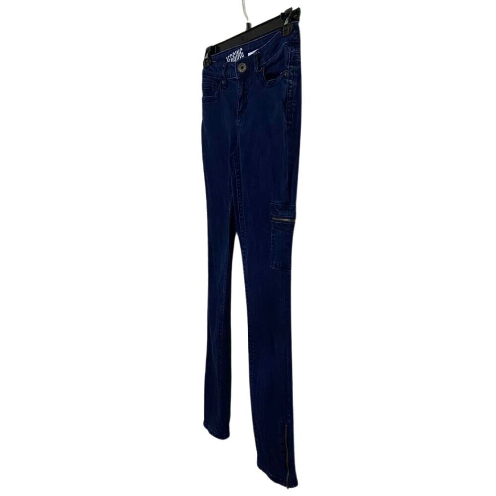 DKNY Jeggings Stretch Denim Jeans With Ankle and Leg Zippers Size 2 - Picture 4 of 14